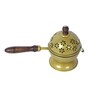 Brown & Gold Metal Round Lobaan With handle