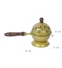 Brown & Gold Metal Round Lobaan With handle