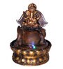 Brown & Gold Resin Lord Ganesha Indoor Water Fountain