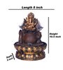 Brown & Gold Resin Lord Ganesha Indoor Water Fountain