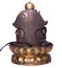 Brown & Gold Resin Lord Ganesha Indoor Water Fountain