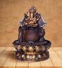Brown & Gold Resin Lord Ganesha Indoor Water Fountain