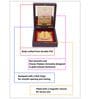 Brown & Gold-Toned 24 Ct Gold Foil Ganesh Prayer Box