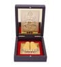 Brown & Gold-Toned 24 Ct Gold Foil Ganesh Prayer Box