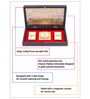 Brown & Gold-Toned 24 Ct Gold Foil Laxmi And Ganesh Prayer Box