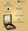 Brown & Gold-Toned 24 Ct Gold Foil Laxmi Ji Prayer Box