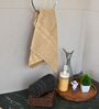 Brown & Grey & Beige Cotton Solid 550 GSM 3 Pcs Hand Towels