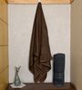 Brown & Grey Cotton Solid 550 GSM Bath 2 Pcs Bath Towels