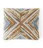 Brown & Ivory 100% Cotton Sabah 16X16 Inches Knitted Cushion Cover