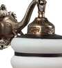 Brown & Off White Metal Wall Light