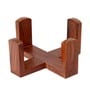Brown & Off-white Sheesham & Mango Wood (Set of 4) Coaster With Base Tray