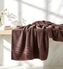 Brown & Red Soft Cotton 500 GSM Solid Bath Towel Pack Of 2