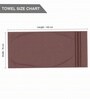 Brown & Red Soft Cotton 500 GSM Solid Bath Towel Pack Of 2