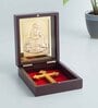 Brown & Red 24 Ct Gold Foil Lord Jesus Christ Prayer Box
