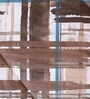 Brown & White Checkered 210 TC Cotton 6 Pieces Bedding Set Collection