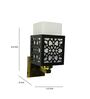 Brown & White E27 holder Metal & Glass Uplight Wall Scone