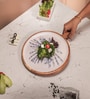 Brown & White Enamel Acacia Wood  Appetizer Platter