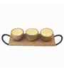 Brown & Yellow Mango Wood Appetizer Platter