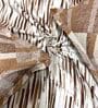 Brown Abstract 180 TC Cotton Queen Sized Bed Sheets with 2 Pillow Covers