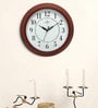 Brown Plastic Classic Wall Clock