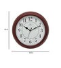 Plastic Brown Wall Clock