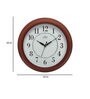 Brown Plastic Classic Wall Clock