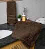 Brown Cotton Solid 550 GSM 2 Pcs Bath Towels