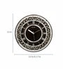 Brown Glass Analog Wall Clock