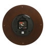 Brown Glass Analog Wall Clock