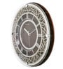 Brown Glass Analog Wall Clock