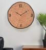 Brown Plastic Tree Trunk Modern Wall Clock