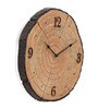 Brown Plastic Tree Trunk Modern Wall Clock