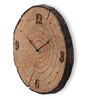 Brown Plastic Tree Trunk Modern Wall Clock