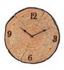 Brown Plastic Tree Trunk Modern Wall Clock
