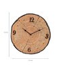 Brown Plastic Tree Trunk Modern Wall Clock