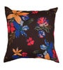 Brown Traditional Poly Canvas 16 x 16 Inch Cushion Cover