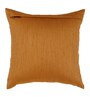Brown Traditional Poly Canvas 16 x 16 Inch Cushion Cover