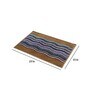 Brown Polypropylene Geometric 15x23 inches Anti skid Doormat