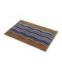 Brown Polypropylene Geometric 15x23 inches Anti skid Doormat
