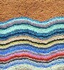Brown Polypropylene Geometric 15x23 inches Anti skid Doormat