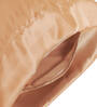 Brown Solid 210TC Satin 17 x 27 Inches Pillow Covers (Set of 2)