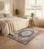 Brown Silk 5 X 3 Feet Abstract  Rectangle Carpet