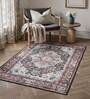 Brown Silk 5 X 3 Feet Abstract  Rectangle Carpet