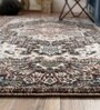 Brown Silk 5 X 3 Feet Abstract  Rectangle Carpet