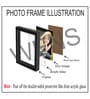 Brown Synthetic Wood Rimini Photo Frame