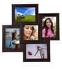Brown Solid Wood Autumn Wall Mounted Collage Photo Frames