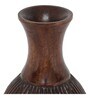 Brown Vase With Carving Design