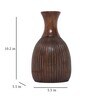 Brown Vase With Carving Design