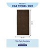 Brown 100% Cotton 340 Gsm Car Towel