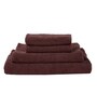 Brown 100% Cotton 380 Gsm Bath Towel 4 Pc